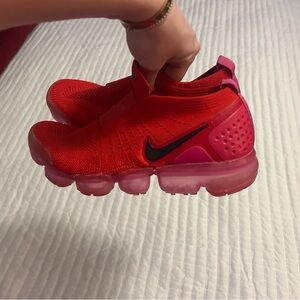 Red and Pink Workout Shoes